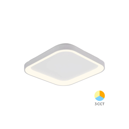 Plafoniere LED - PLAFONIERA LED 36W 3IN1 IP20 SLS-SR-SQR BELLA ALB