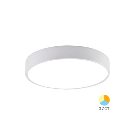Aplice & Plafoniere - PLAFONIERA LED 45W 3000/4000/6500K ALB BLADE RND