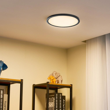 PLAFONIERA LED 45W 3IN1 IP20 NEGRU JADE RND SLR [1]