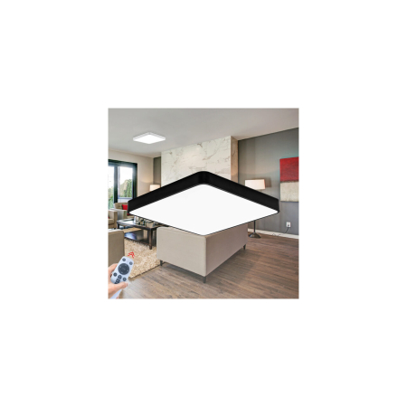 PLAFONIERA LED 45W TELECOMANDA NEGRU BLADE SQR [1]
