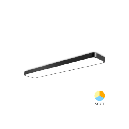 Aplice & Plafoniere - PLAFONIERA LED SUSPENDATA 45W 3in1 NEGRU BLADE RCT