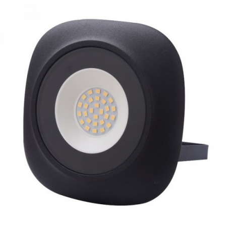 Iluminat Exterior - Proiector LED rotund SMD Iris, 20W=100W, 1800Lm, 6400K, lumina rece, negru