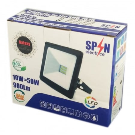 Proiector Led SMD Galaxy, 10W=50W, 6000K, lumina rece [3]