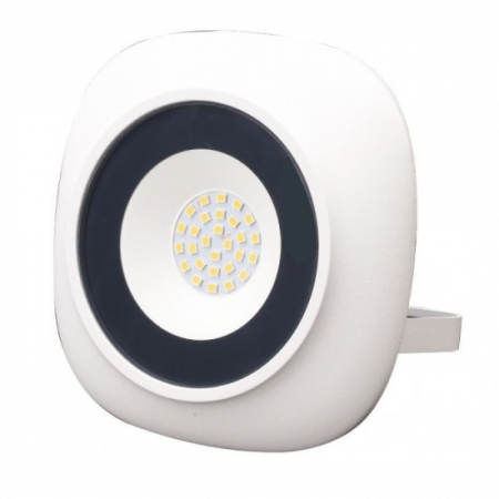 Proiectoare LED - Proiector LED rotund SMD Iris, 20W=100W, 1800Lm, 6400K, lumina rece, alb