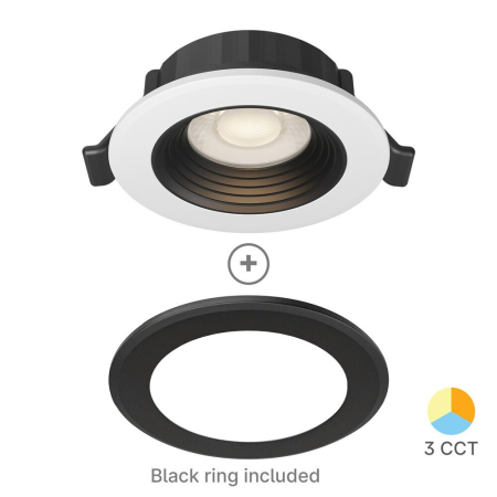Spoturi - SPOT CU LED ROTUND G6 6,5W 3in1 IP20 ALB/NEGRU
