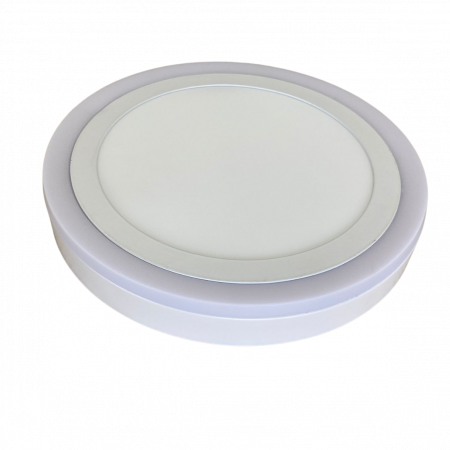 Spoturi LED - Spot LED Rotund Aplicat Doua Culori  24+12W 3000k-6500k  Trei Functii