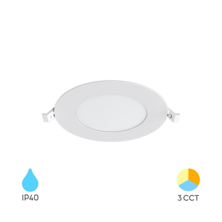 Spoturi - SPOT LED ROTUND ST 9W 3IN1, 5inch ALB IP40