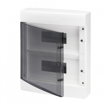 Tablou Plastic Rezidential - Tablou sigurante aplicat 24 module Gewiss cu bareta inclusa - GW40047BS