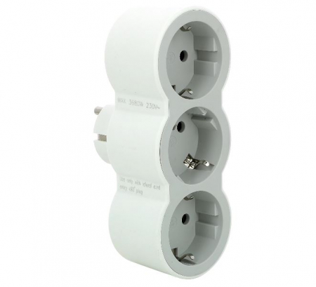 Stechere & Cuple - Triplu stecher cu 3 iesiri frontale LEGRAND 694518