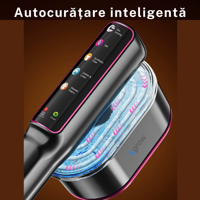 Aparat De Calcat Cu Abur 5 In 1, eGROW®, 1200W, 5 Moduri Reglabile, Afisaj LCD, Incalzire 15 Secunde, Vertical Si Orizontal, Functie Umeda/Uscata, Manusa Protectie Inclusa, Portabil Pentru Haine, Drap [4]
