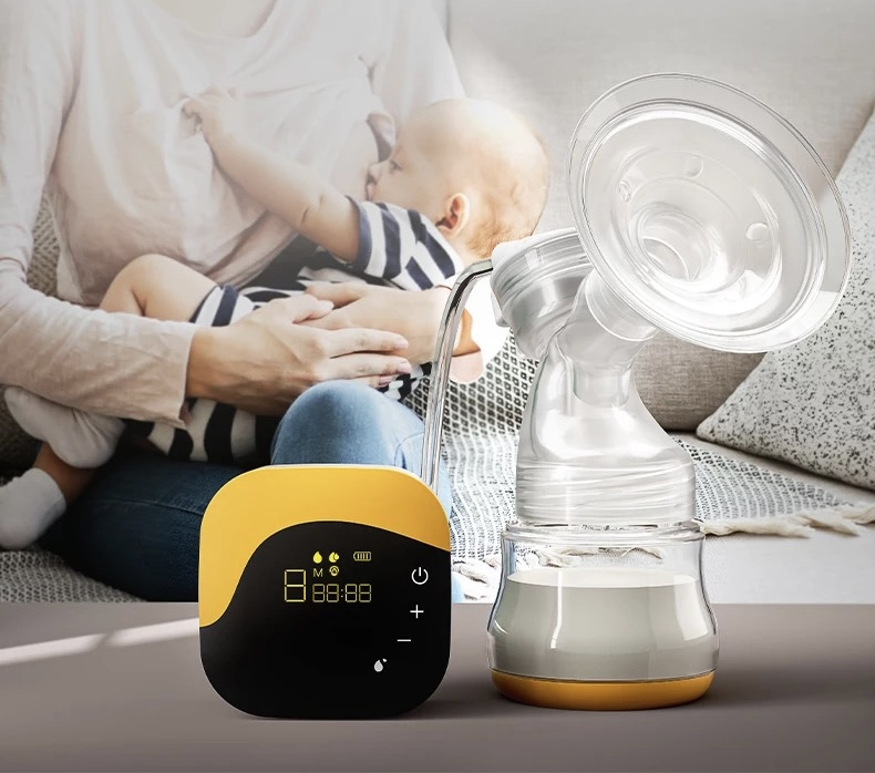 Pompa de San Electrica Dubla Doopser DPS-002 Premium, Acumulator Autonomie 3h, Functii stimulare, Masaj, 2 biberoane, LED touch screen, Silentioasa, Portabila, Alb [8]