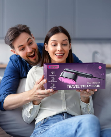 Aparat De Calcat Cu Abur 5 In 1, eGROW®, 1200W, 5 Moduri Reglabile, Afisaj LCD, Incalzire 15 Secunde, Vertical Si Orizontal, Functie Umeda/Uscata, Manusa Protectie Inclusa, Portabil Pentru Haine, Drap [9]