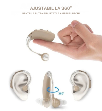 Aparat Auditiv VHP-1714 Premium, Autonomie Acumulator 40h, 4 Olive, Reduce Zgomotul de Fundal, Hipoacuzie Medie-Severa, Chip Digital, 4 Moduri de Functionare, Volum ajustabil, 117dB [3]