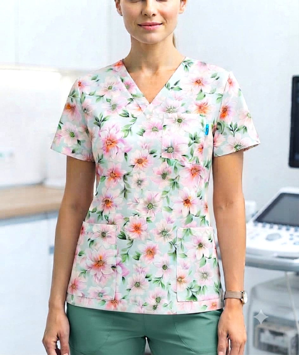 bluza-bumbac-anemone-japoneze-fond-verde [2]
