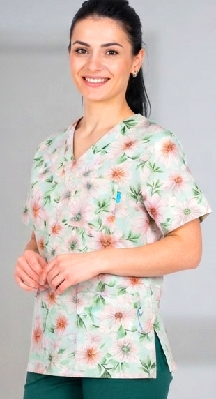 bluza-bumbac-anemone-japoneze-fond-verde [2]