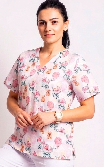bluza-bumbac-bebe-teddy-si-baloane-roz [5]