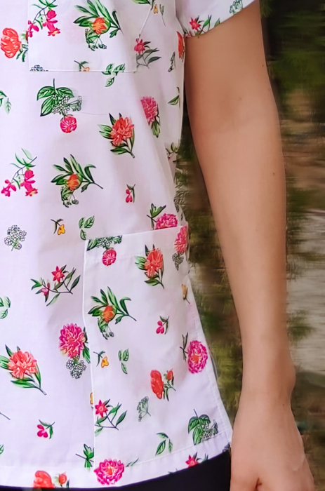 Bluza Bumbac Bujori Ciclam [5]