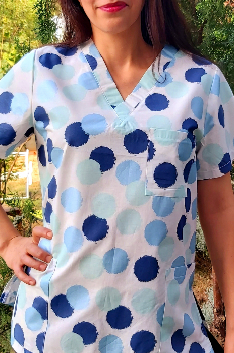 Bluza Bumbac Buline Sidefate Bleu [5]