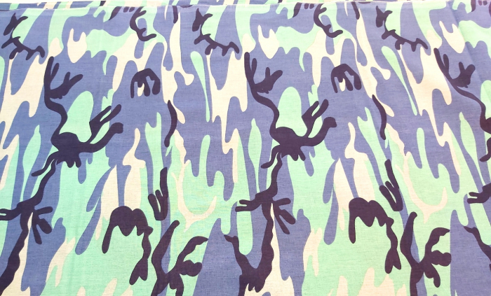 Bluza bumbac Camuflaj turquoise si albastru [5]