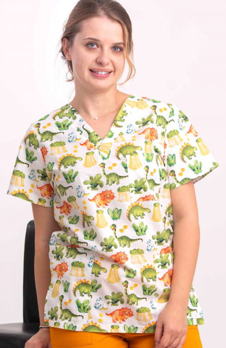 Bluza Bumbac Dino Verde [3]