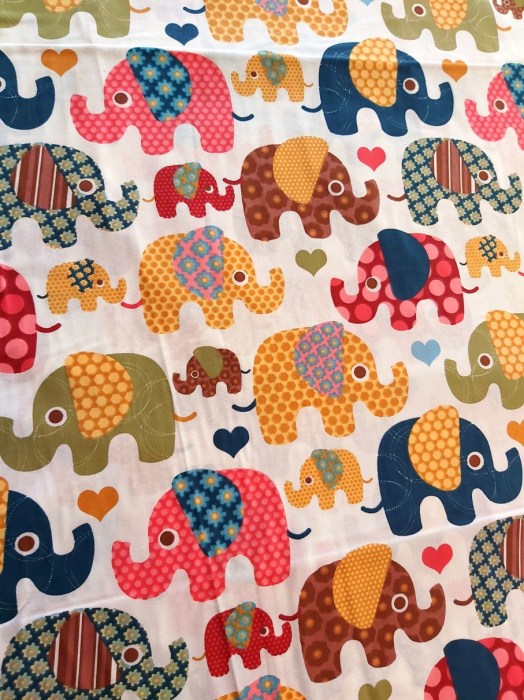 Bluza bumbac elefanti multicolori 3 [5]
