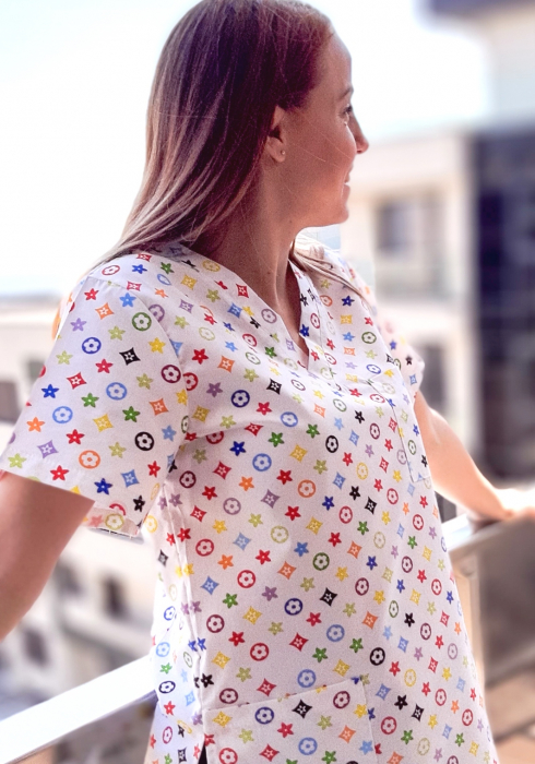 Bluza Bumbac Figurine Multicolore [2]