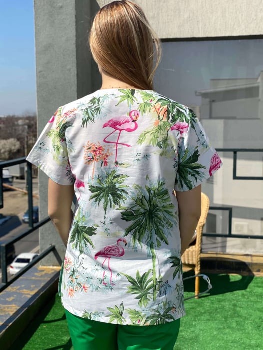 Bluza bumbac Flamingo si Jungle [5]