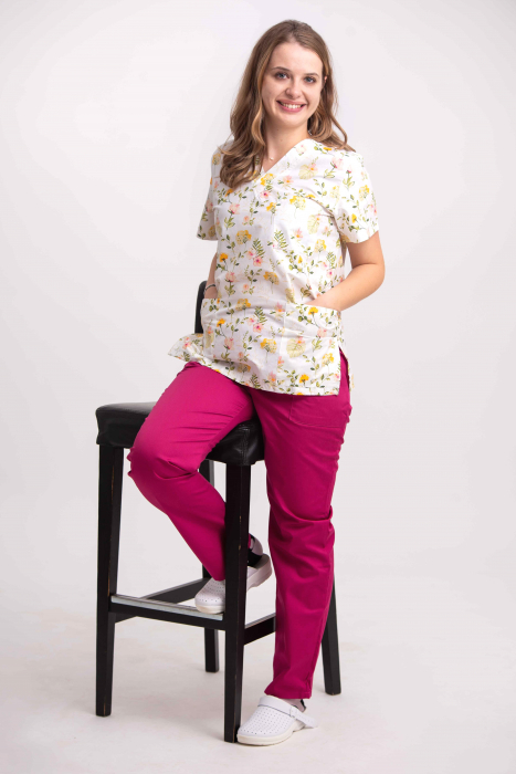 Bluza Bumbac Flori Galbene [3]