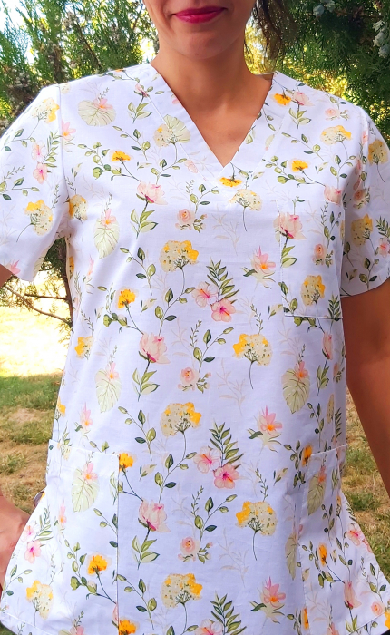 Bluza Bumbac Flori Galbene [5]