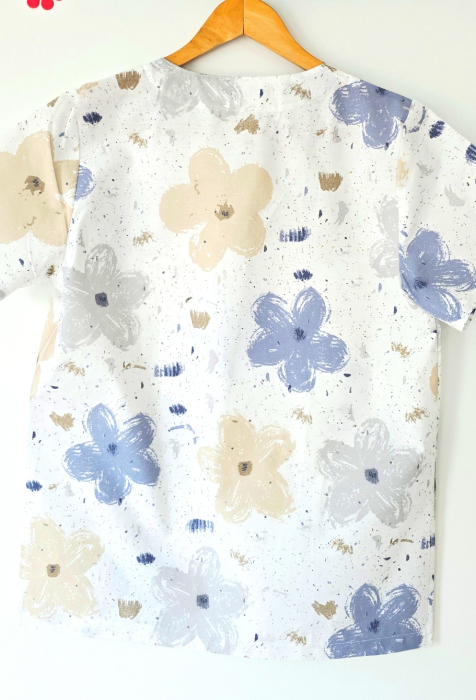 bluza-bumbac-flori-pictate-gri-si-albastre [2]
