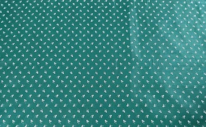 Bluza bumbac floricele mici 2 fond verde tuborg [5]