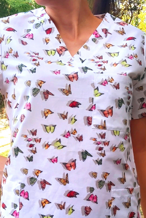 Bluza Bumbac Fluturasi Verzi 3D [5]