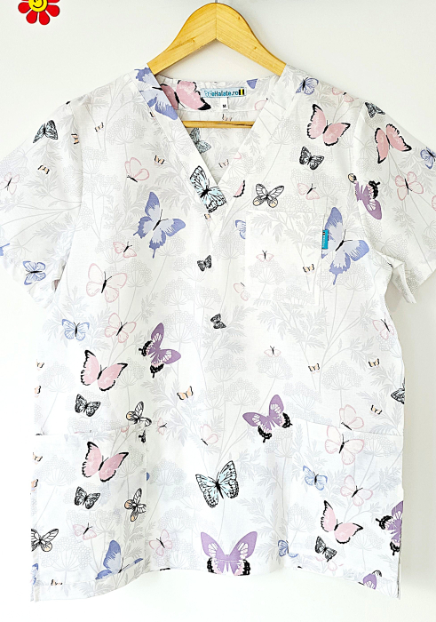 bluza-bumbac-gradina-cu-fluturasi-mov-si-roz [2]