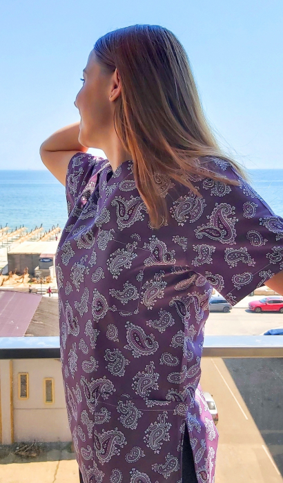 Bluza Bumbac Orient Bordo [5]