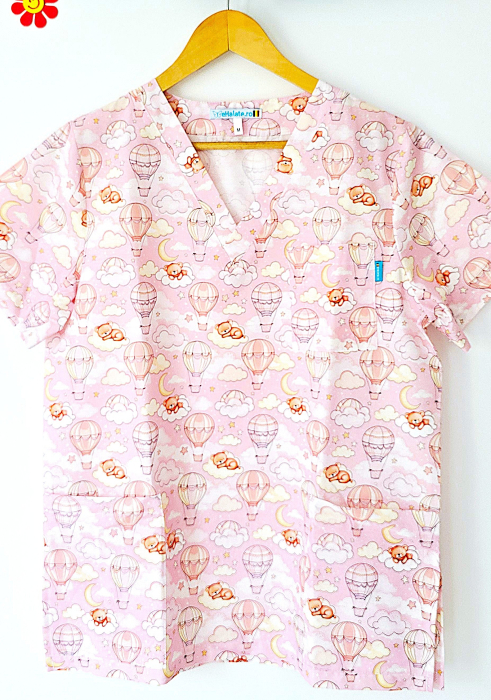 bluza-bumbac-ursuletul-calator-fond-roz [2]