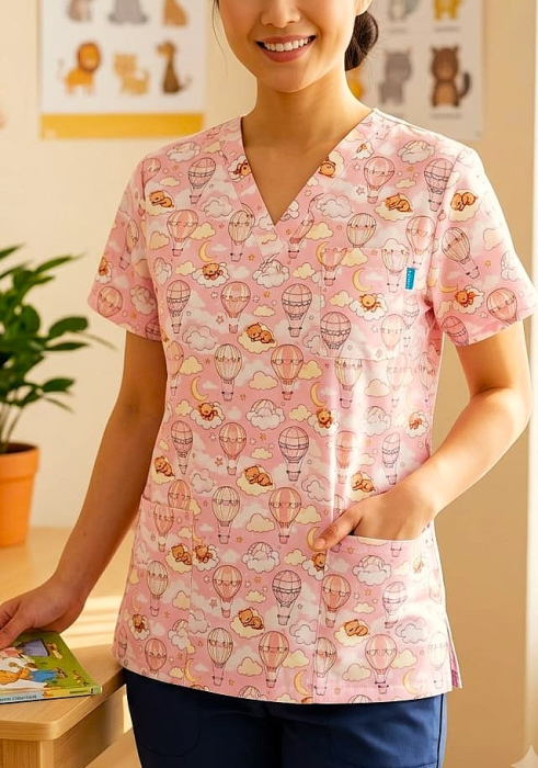 bluza-bumbac-ursuletul-calator-fond-roz [3]