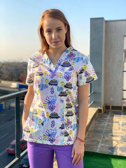 Bluza tercot testoase galbene [2]