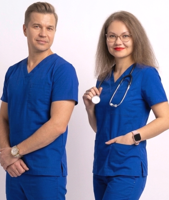 Bluza tercot Unisex albastru royal [2]
