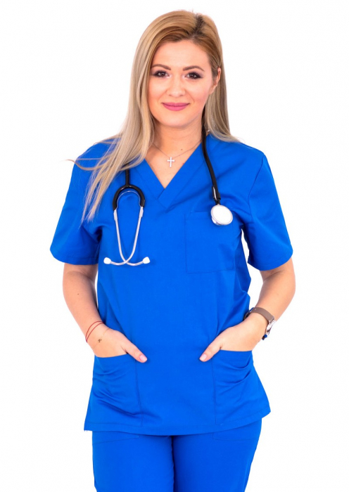Bluza tercot Unisex albastru royal [3]