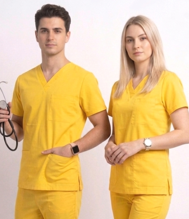 Bluza tercot Unisex galbena [2]