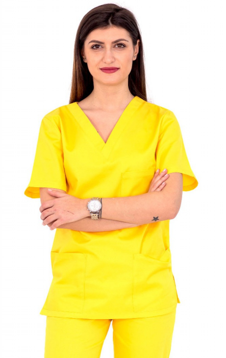 Bluza tercot Unisex galbena [2]