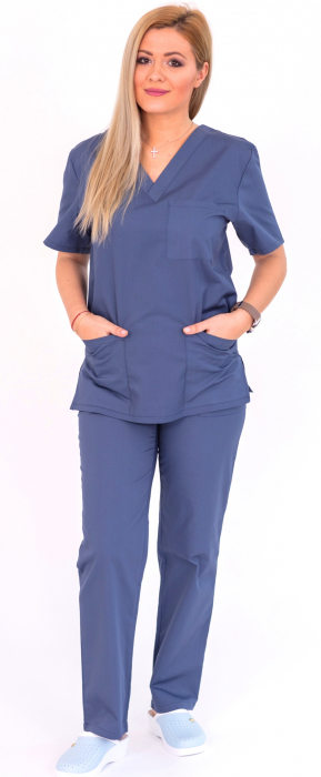 Bluza tercot Unisex gri albastrui [2]