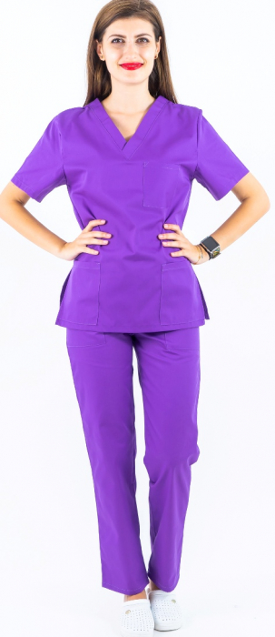 Bluza tercot Unisex mov inchis [2]