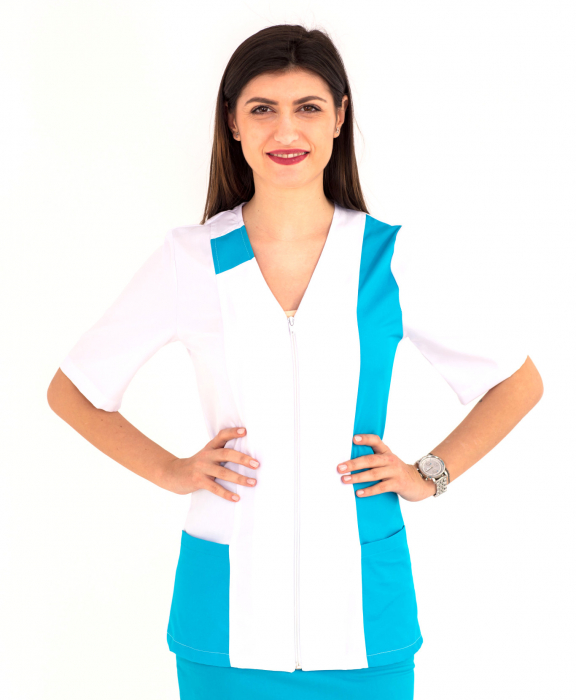 Halat cu fermoar duo-turquoise [10]