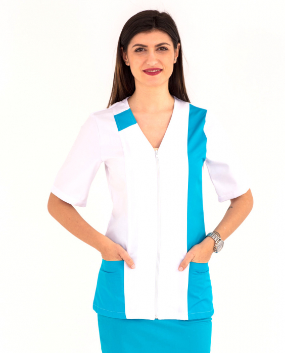 Halat cu fermoar duo-turquoise [4]