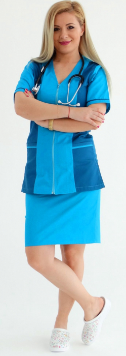 Halat fermoar turquoise si albastru marin [11]