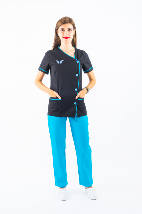 Halat P2 Negru si turquoise [2]