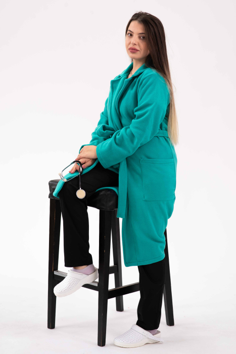 Halat polar verde smarald - lung [4]