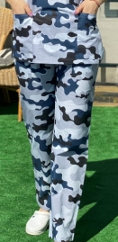 PANTALON BUMBAC CAMUFLAJ BLEUMARIN SI GRI [3]