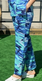 PANTALON BUMBAC CAMUFLAJ TURQUOISE SI ALBASTRU [3]